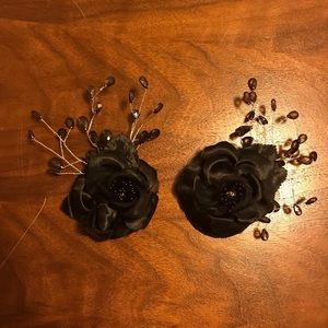 Black Floral Pasties